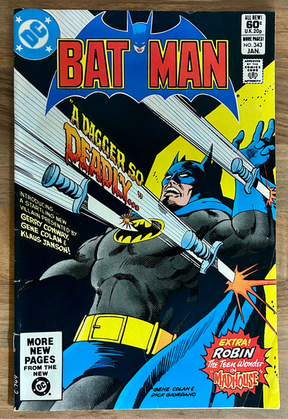 BATMAN #339 [DC COMICS] DIRECT 1981 VG-