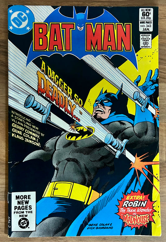BATMAN #339 [DC COMICS] DIRECT 1981 VG-