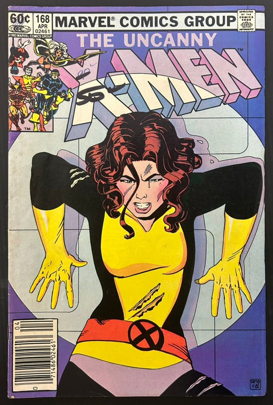 🔑 THE UNCANNY X-MEN #168 [MARVEL COMICS] *1ST APP. MADELYNE PRYOR*  1983 VG/FN
