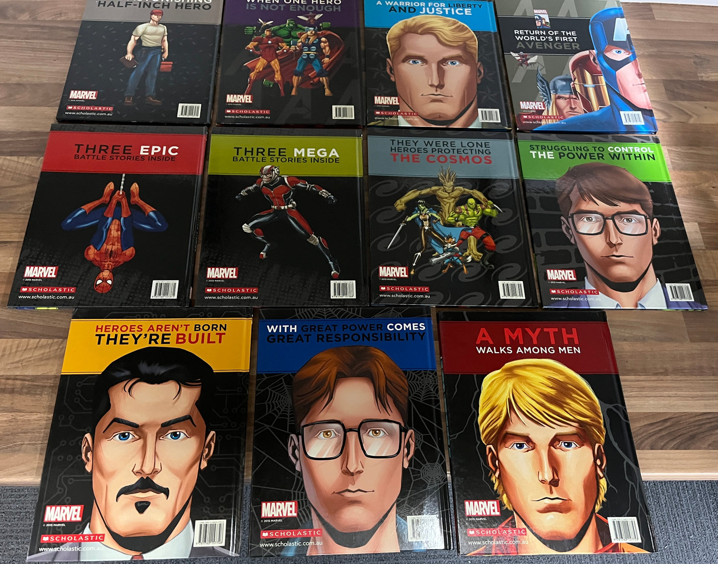 Assorted HCs Marvel An Origin Story, Battle, Choose 1 or more, Hulk, Spider-Man, Thor, Avengers