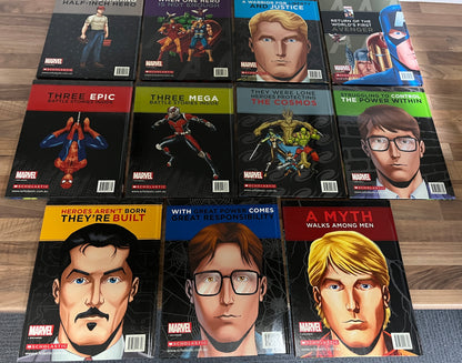 Assorted HCs Marvel An Origin Story, Battle, Choose 1 or more, Hulk, Spider-Man, Thor, Avengers