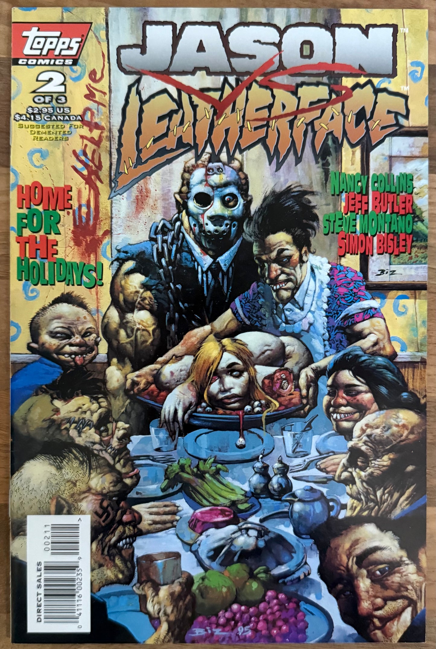 🔑 JASON vs. LEATHERFACE COMPLETE SET #1-3 [TOPPS COMICS] 1995-1996 HIGH GRADE