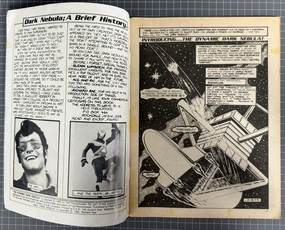 DYNAMIC DARK NEBULA [HELIX PRODUCTIONS] COMIC MAGAZINE GRAPHIC NOVEL 1982