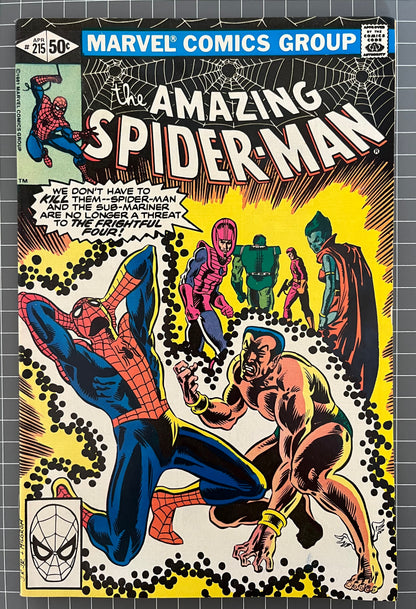 THE AMAZING SPIDER-MAN #215 [MARVEL COMICS] 1981 VF-