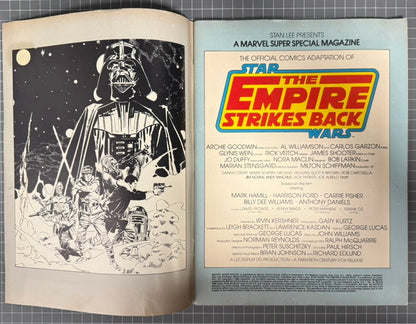 🔑 MARVEL SUPER SPECIAL #16: STAR WARS: EMPIRE STRIKES BACK MAGAZINE 1980 VG-