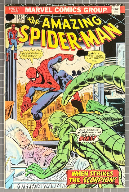 THE AMAZING SPIDER-MAN #146 [MARVEL COMICS] 1975 VG/FN