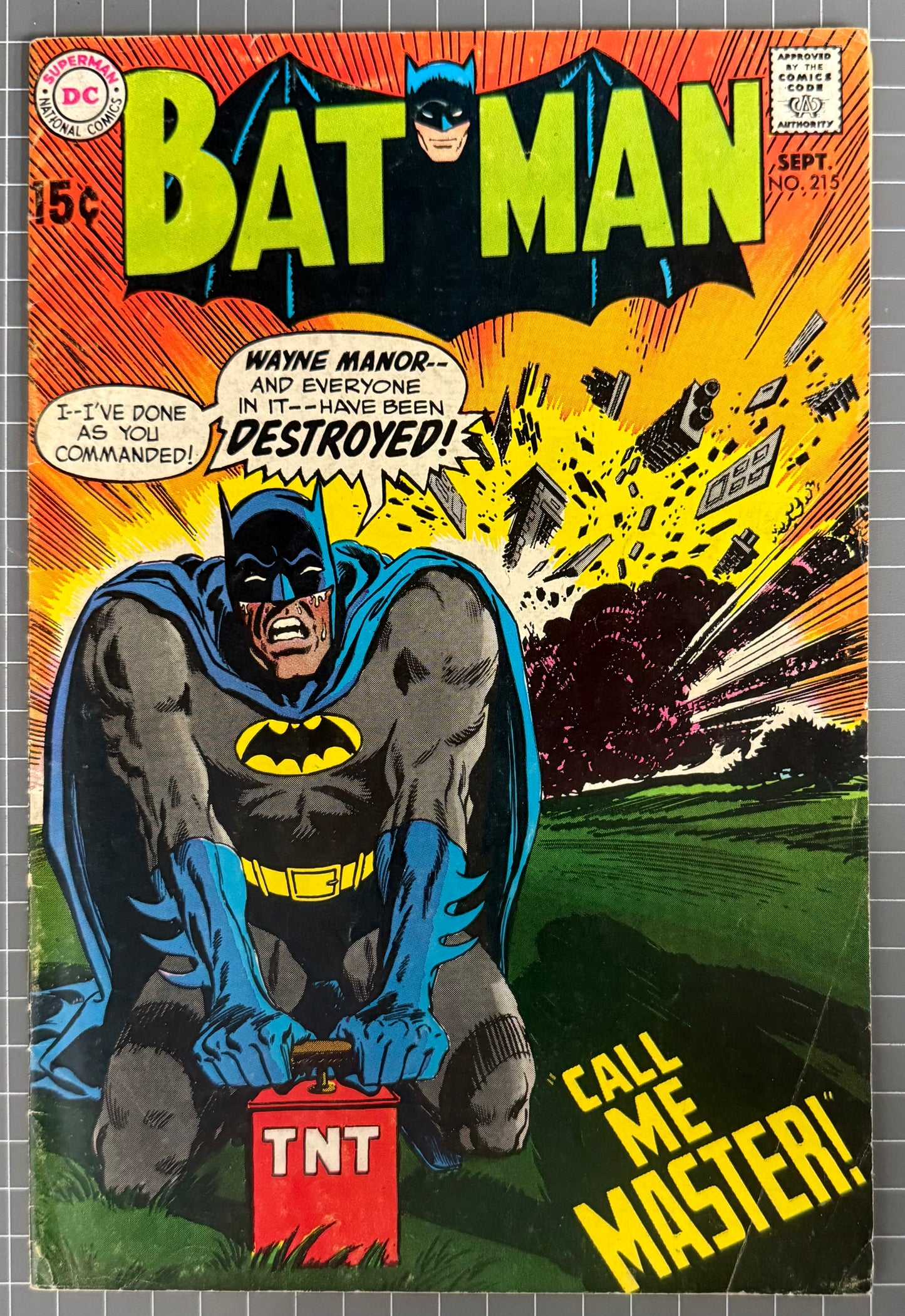 BATMAN #215 [DC COMICS] SILVER AGE 1969 FN-