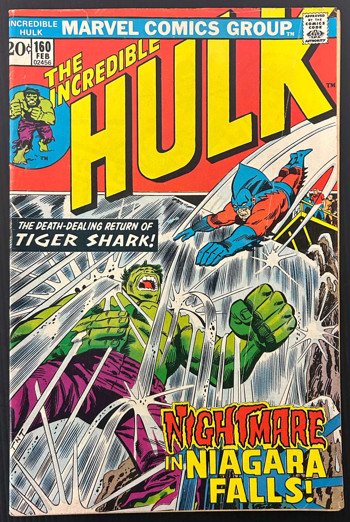 THE INCREDIBLE HULK #160 [MARVEL COMICS] DIRECT 1973 VG+