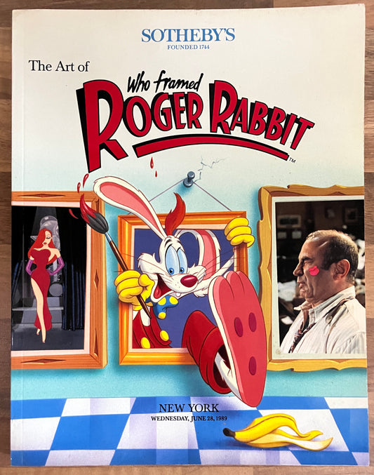 Sotheby's The Art of Who framed ROGER RABBIT Auction Catalogue New York  1989