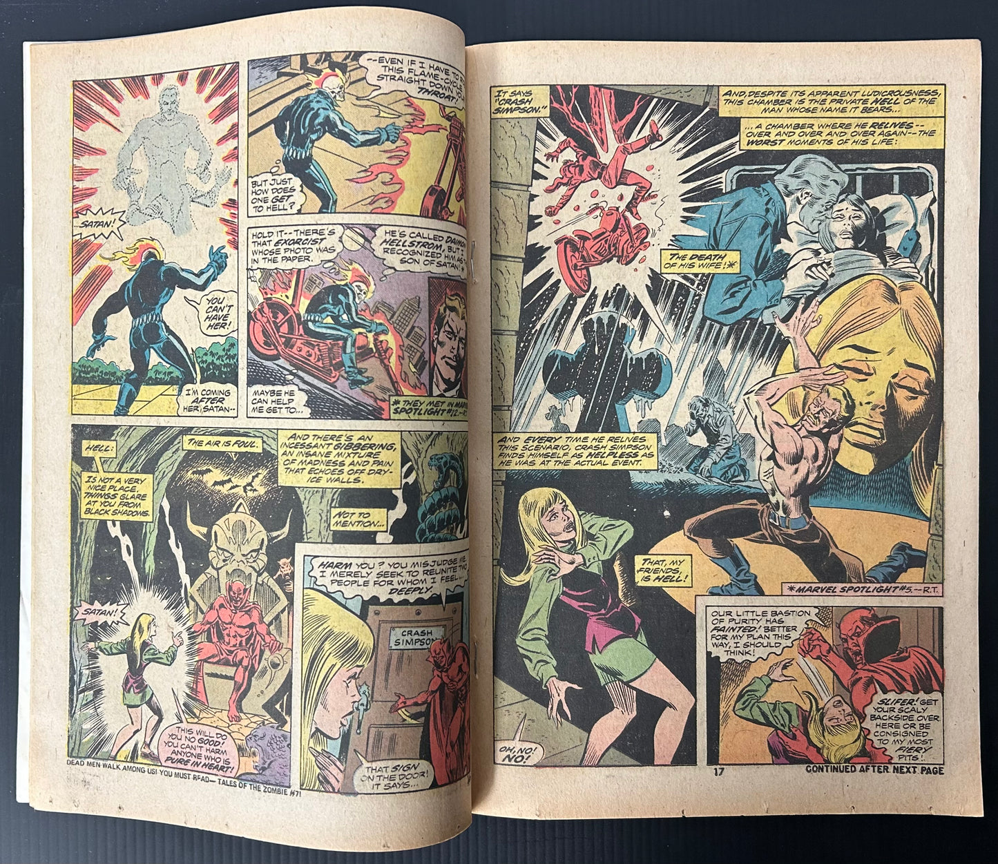 GHOST RIDER #8 [MARVEL COMICS] DIRECT 1974 FN+