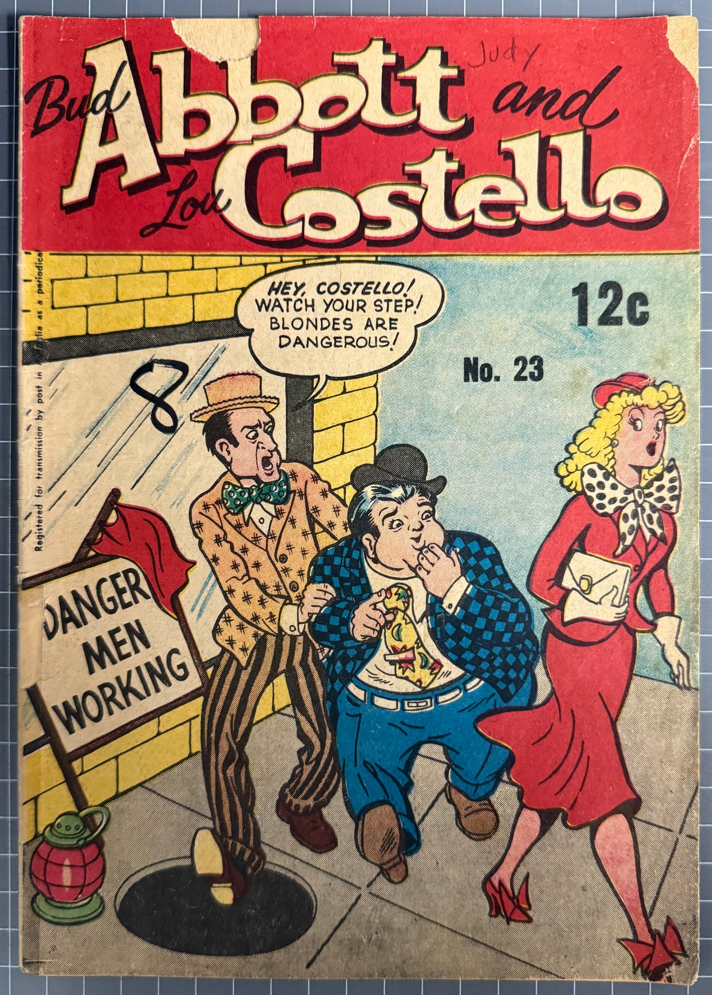 BUD ABBOTT AND LOU COSTELLO #23 (PAGE PUBLICATIONS) AUSTRALIAN COMIC 1968