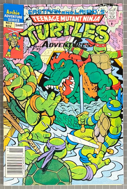 TEENAGE MUTANT NINJA TURTLES ADVENTURES #6 [ARCHIE] COMIC 1989 VF