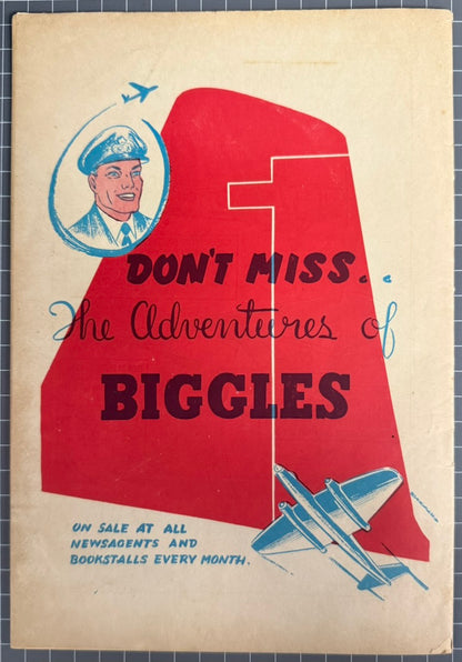 THE ADVENTURES OF BIGGLES #23 [ACTION COMICS] AUSTRALIAN *RARE* PRE-DECIMAL 1955