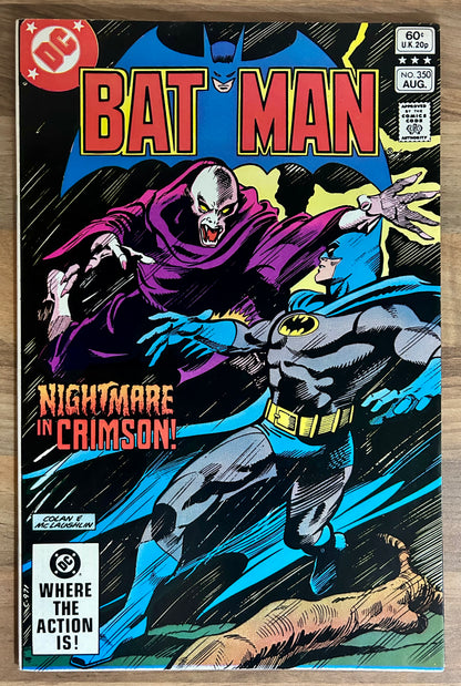 BATMAN #350 [DC COMICS] DIRECT 1982 FN/VF