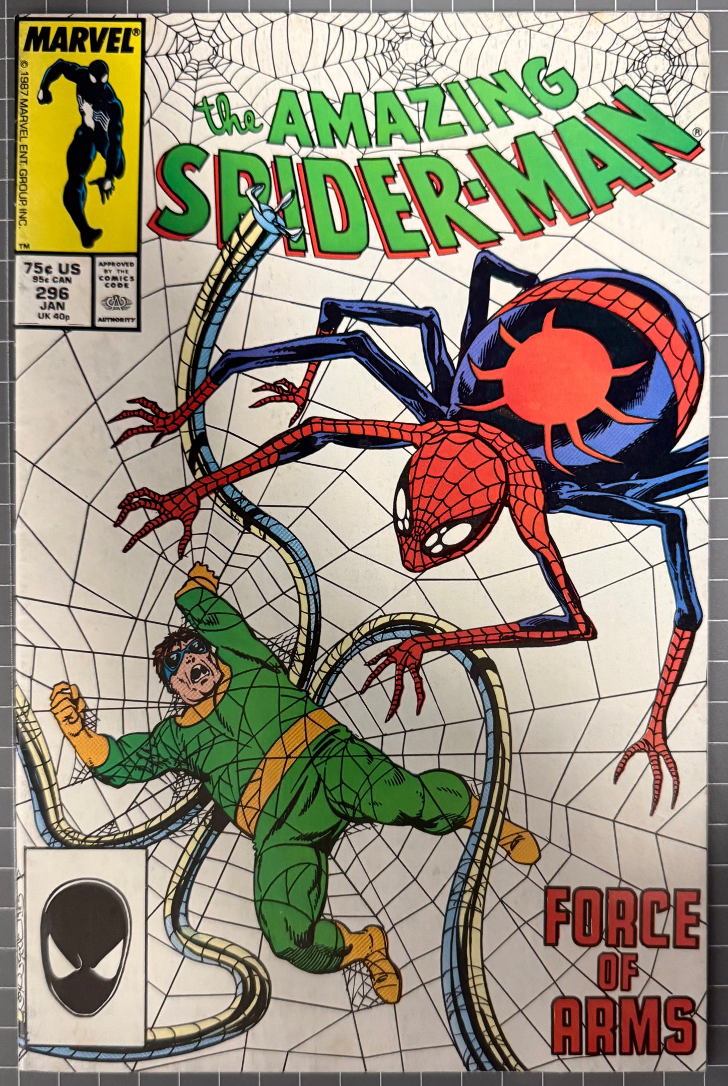 THE AMAZING SPIDER-MAN #296 [MARVEL COMICS] DIRECT 1988 FN/VF