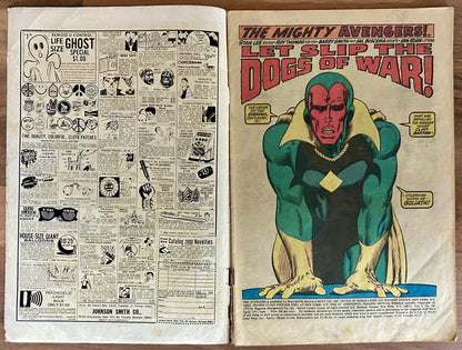 🔑 THE AVENGERS #98 [MARVEL COMICS] *HAWKEYE RETURN* 1972 GD