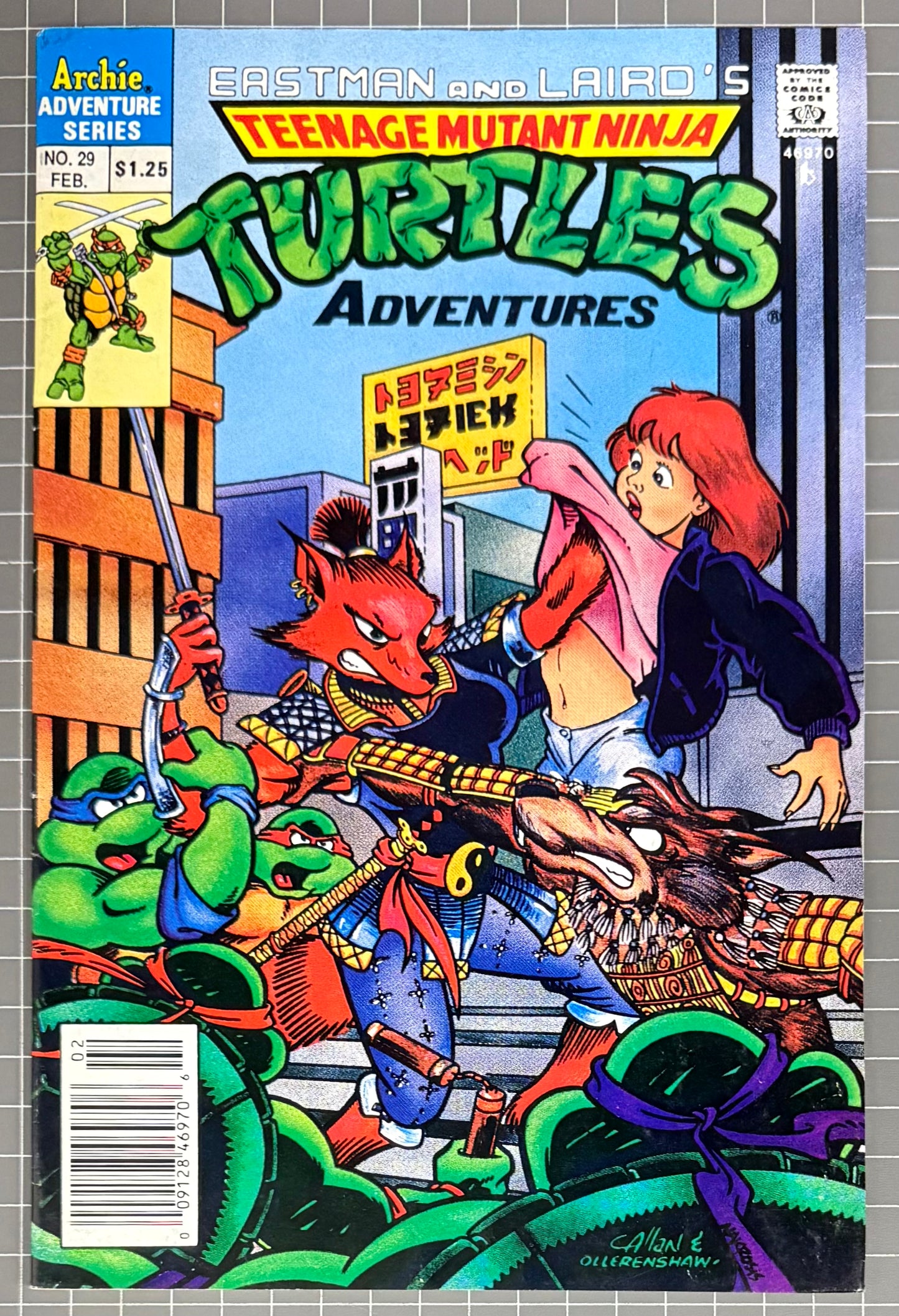 TEENAGE MUTANT NINJA TURTLES ADVENTURES #29 [ARCHIE] NEWSSTAND COMIC 1992 FN/VF