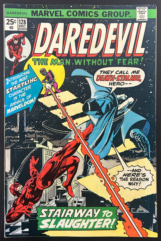 DAREDEVIL #128 [MARVEL COMICS] DIRECT 1976 VF+