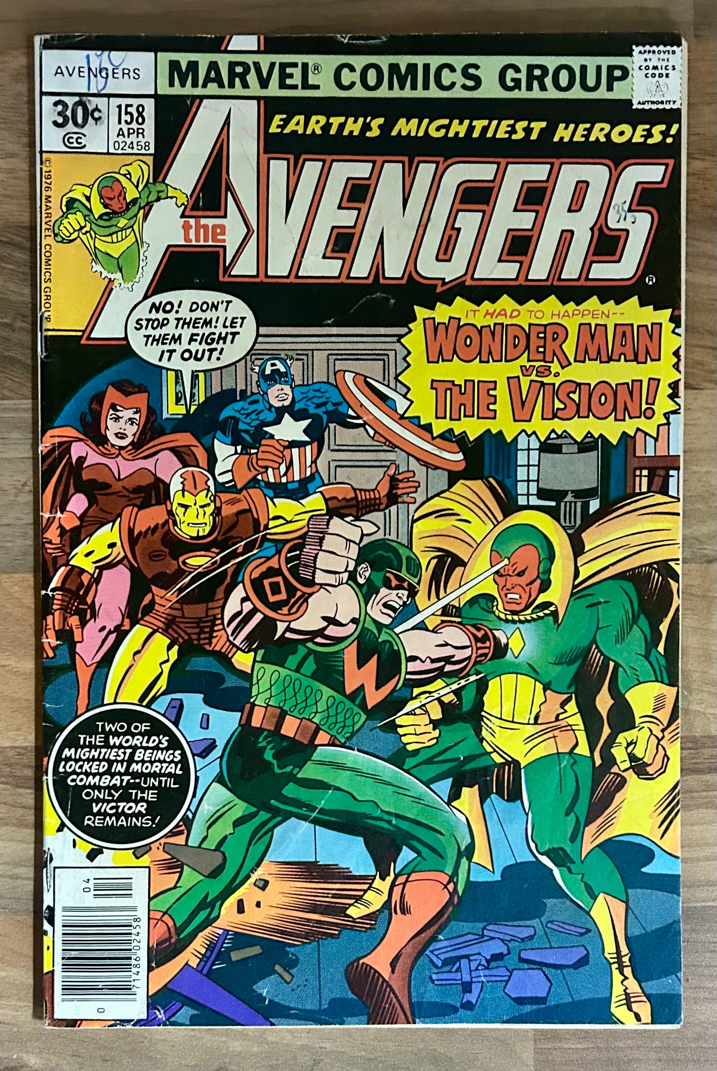 🔑 THE AVENGERS #158 [MARVEL COMICS] *GRAVITON DEBUTS* 1977 FN-