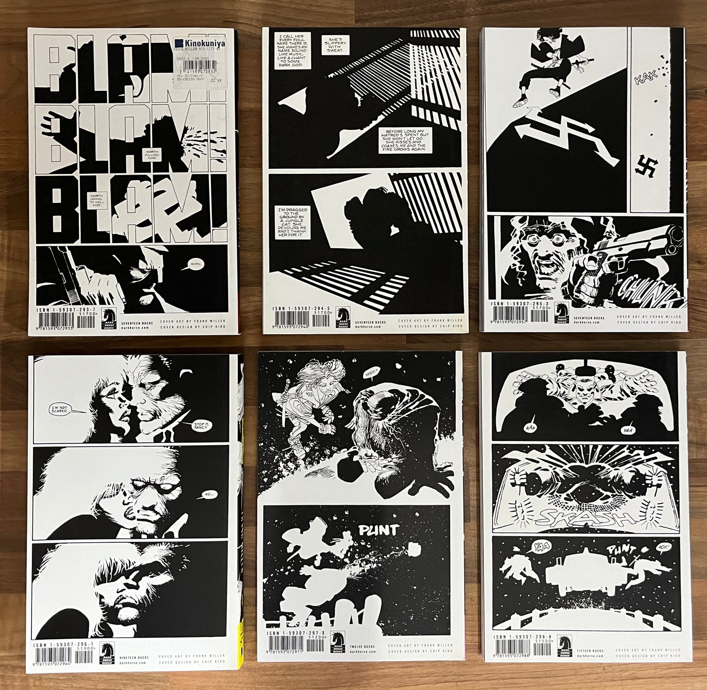 Franks Miller's Sin City #1-6 Graphic TPB, Dark Horse, 2005, 2nd Ed.