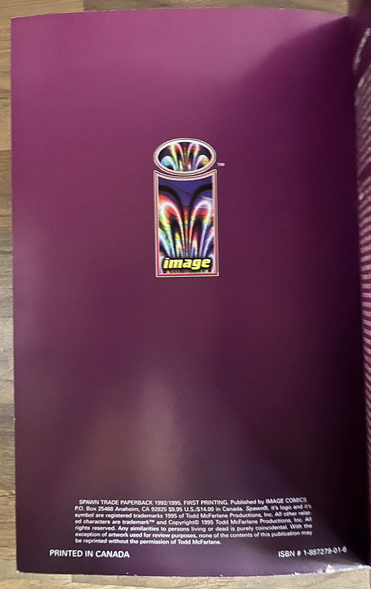 SPAWN VOLUME 1 TPB TODD MCFARLANE FIRST PRINT, 1995 IMAGE COMICS