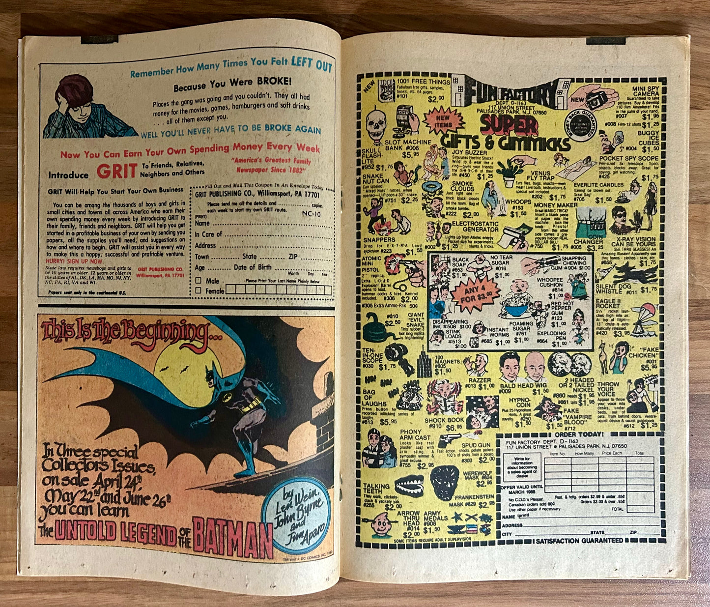 🔑 BATMAN #323 [DC COMICS] NEWSSTAND *2ND APPEARANCE TIM FOX* 1980 FN+
