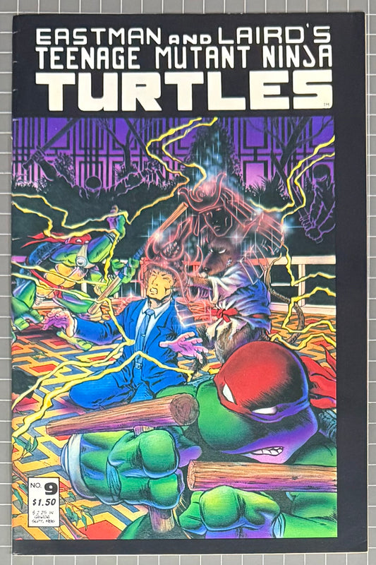 🔑 TEENAGE MUTANT NINJA TURTLES #9 (TMNT) [MIRAGE] COMIC *SPLINTER* 1986 FN/VF