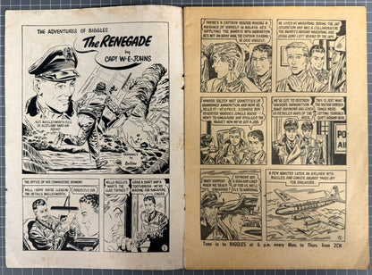 THE ADVENTURES OF BIGGLES #4 [ACTION COMICS] AUSTRALIAN *RARE* PRE-DECIMAL 1953