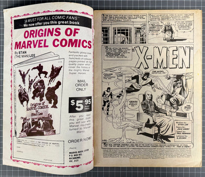 🔑 X-MEN #1 + POSTER + SWAP CARD [NEWTON COMICS] AUSTRALIAN MARVEL 1975