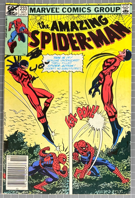 THE AMAZING SPIDER-MAN #233 [MARVEL COMICS] NEWSSTAND 1982 VG+