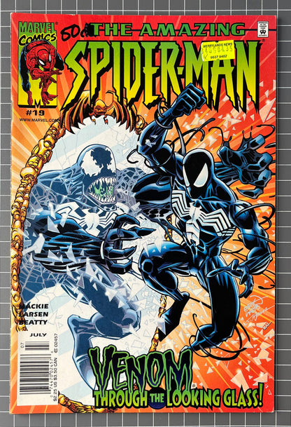 🔑 THE AMAZING SPIDER-MAN #19 [MARVEL COMICS] NEWSSTAND 2000 FN