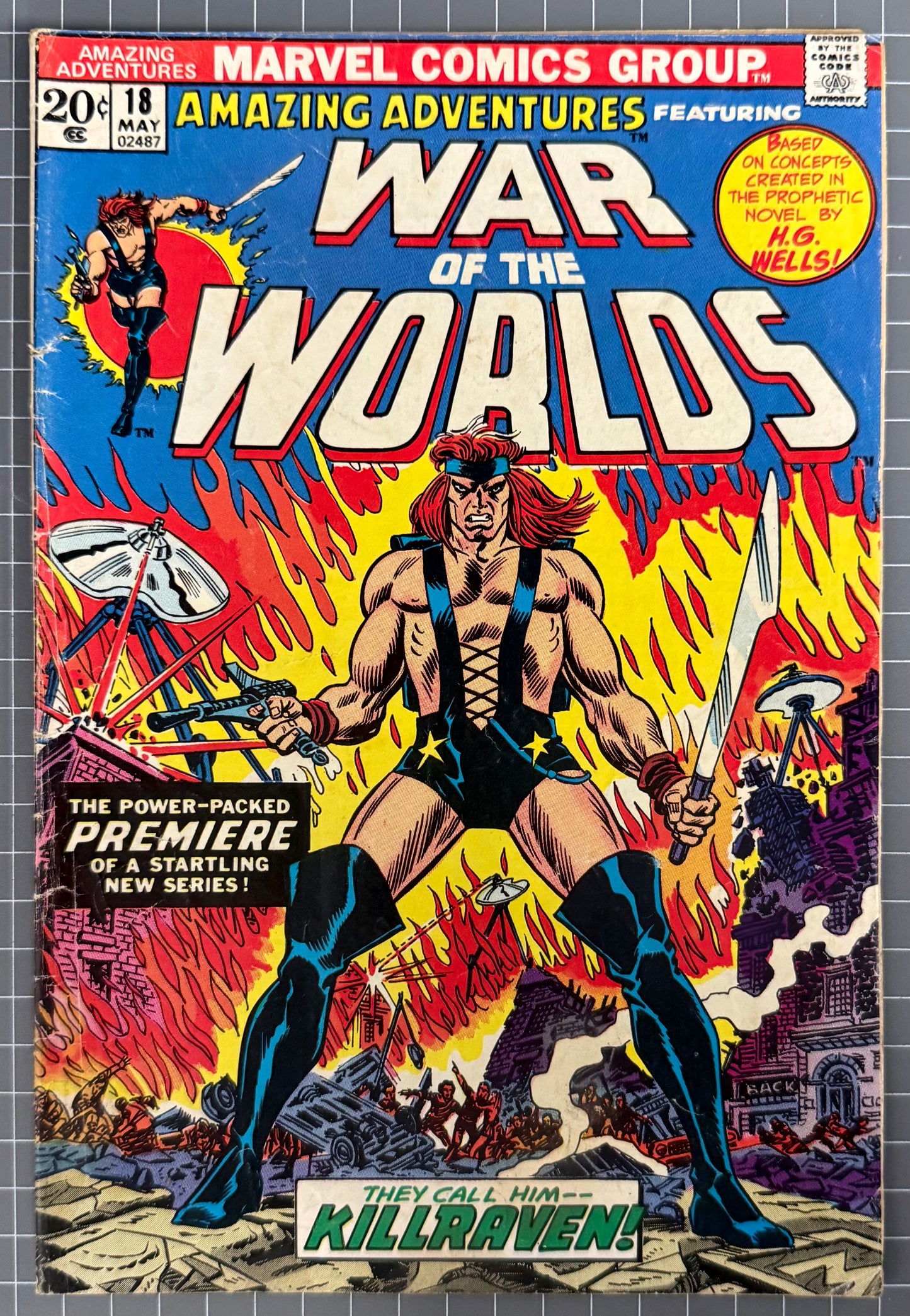 🔑 AMAZING ADVENTURES #18 [MARVEL COMICS] *1ST APP. KILLRAVEN* 1973 VG-