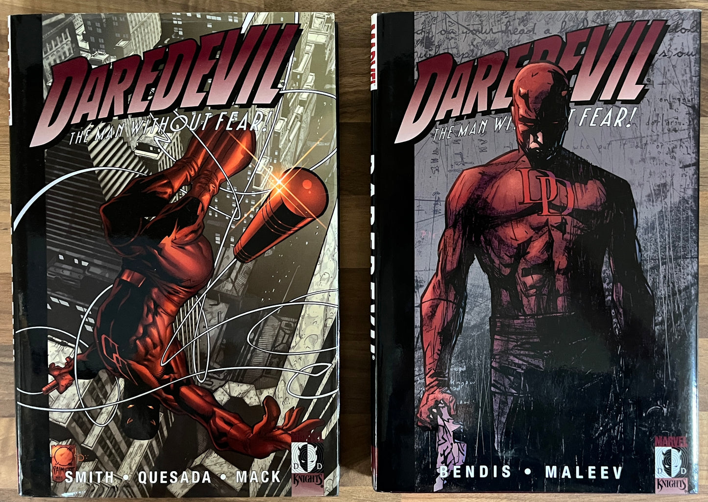 DAREDEVIL: The Man Without Fear Volumes 1 & 2, Bendis, Smith, 1st Print HC/DJ