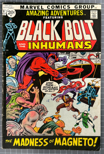 AMAZING ADVENTURES #9 [MARVEL COMICS] *INHUMANS & BLACK BOLT* 1971 VG/FN