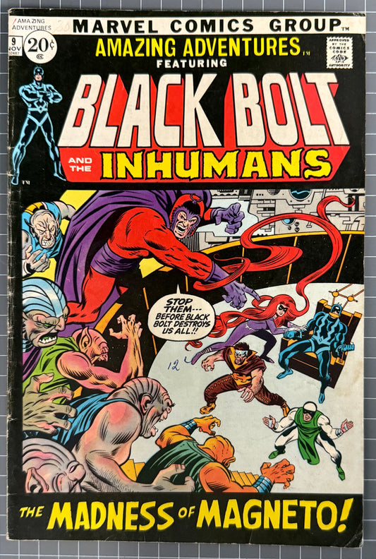 AMAZING ADVENTURES #9 [MARVEL COMICS] *INHUMANS & BLACK BOLT* 1971 VG/FN