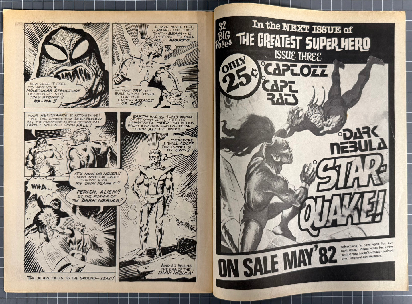 THE GREATEST SUPER HERO #2 + POSTER [LIMITLESS R RAE PRODUCTIONS] AUSTRALIAN COMIC 1982