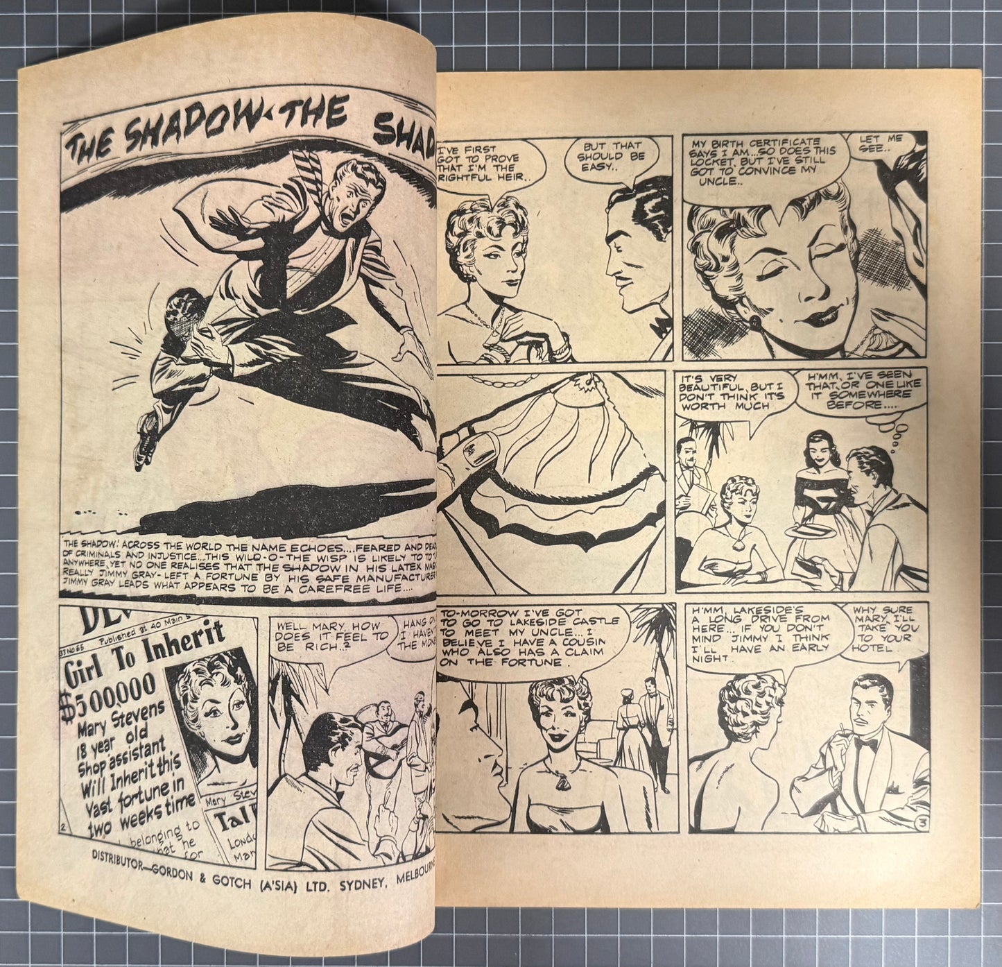 THE SHADOW #96 [TRICHO] AUSTRALIAN PRE-DECIMAL COMIC 1962