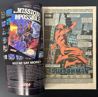 🔑 DAREDEVIL #285 [MARVEL COMICS] DIRECT *1ST APP. NYLA SKIN* 1990 VF-