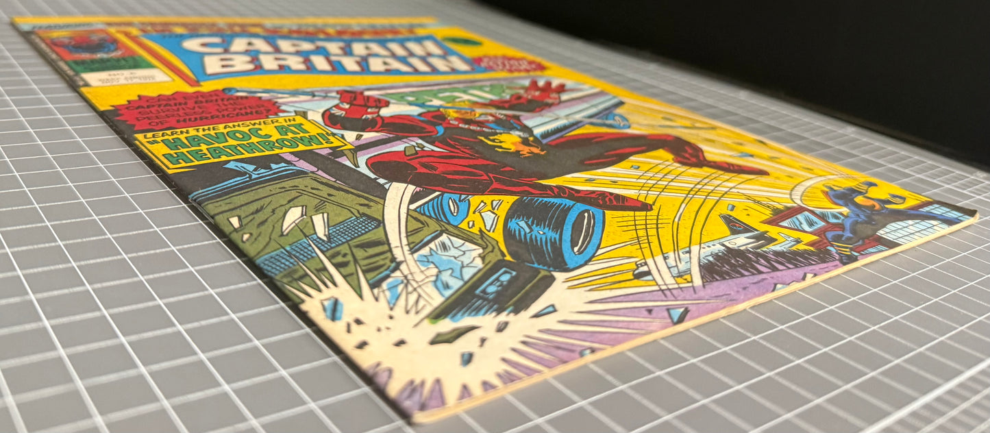 CAPTAIN BRITAIN #6 [MARVEL UK] COMIC MAGAZINE *HERB TRIMPE* 1976 NM-