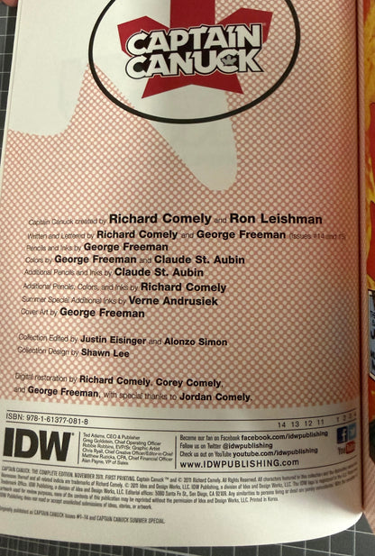 Captain Canuck: The Complete Edition by Richard Comely & George Freeman 1st/1st