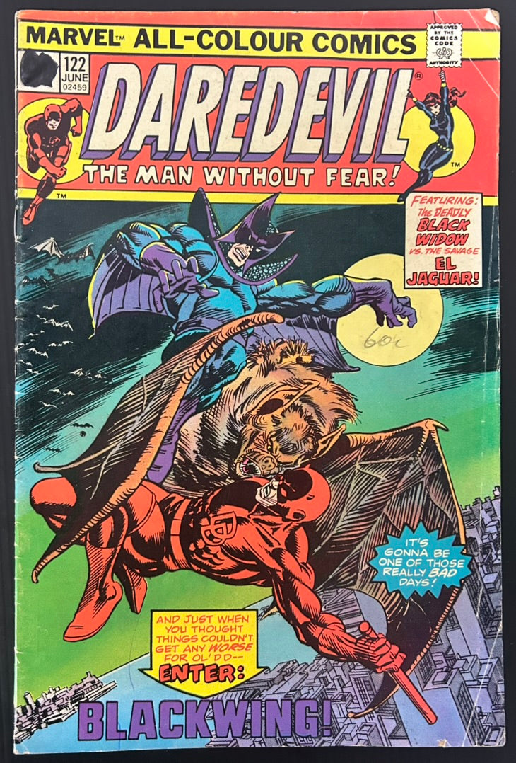 DAREDEVIL #122 [MARVEL COMICS] DIRECT 1975 VG-