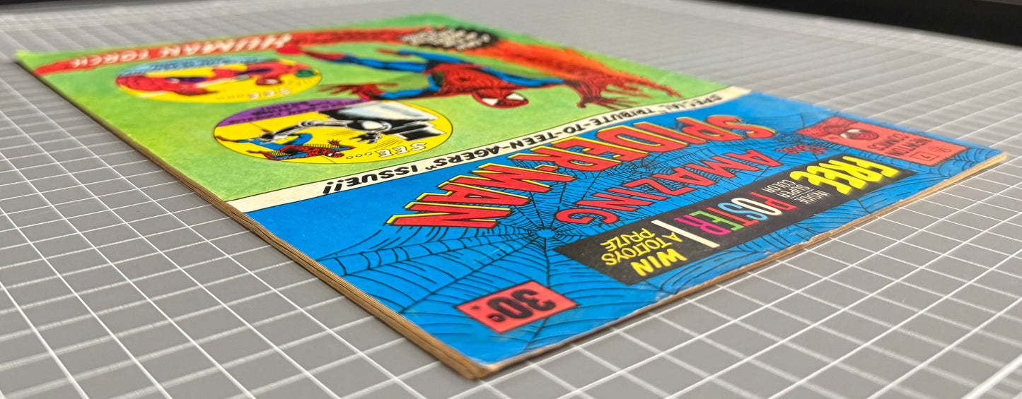 🔑THE AMAZING SPIDER-MAN #7 [NEWTON COMICS] AUSTRALIAN 1ST APP LIVING BRAIN 1975
