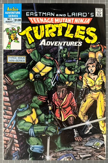 🔑 TEENAGE MUTANT NINJA TURTLES ADVENTURES #1 [ARCHIE COMICS] *1ST KRANG* 1988 VF-