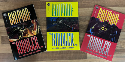 Batman: Run, Riddler, Run, #1, 2, 3 Complete Set by Jones, Badger, Schubert