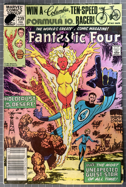 🔑 FANTASTIC FOUR #239 [MARVEL COMICS] *AUNT PETUNIA DEBUT* 1982 VG