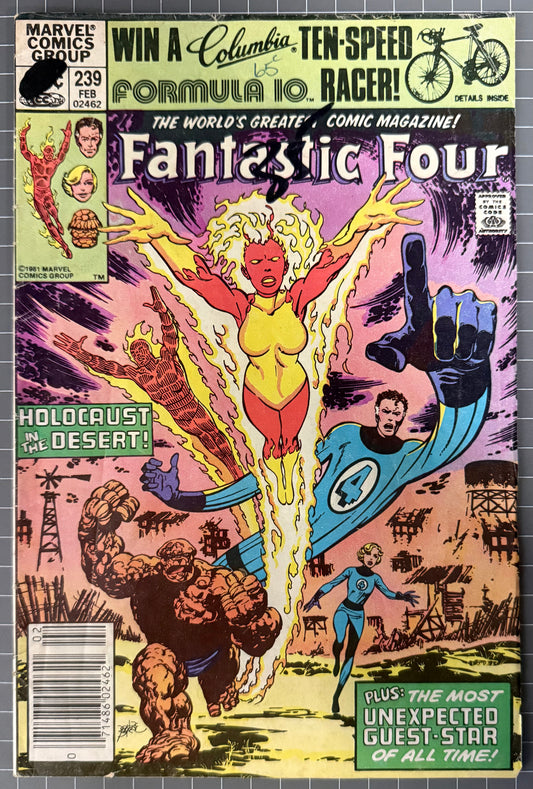 🔑 FANTASTIC FOUR #239 [MARVEL COMICS] *AUNT PETUNIA DEBUT* 1982 VG