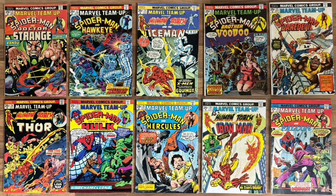 🔑 MARVEL TEAM-UP #1-150 + ANNUALS #1-7 COMPLETE SERIES 1972