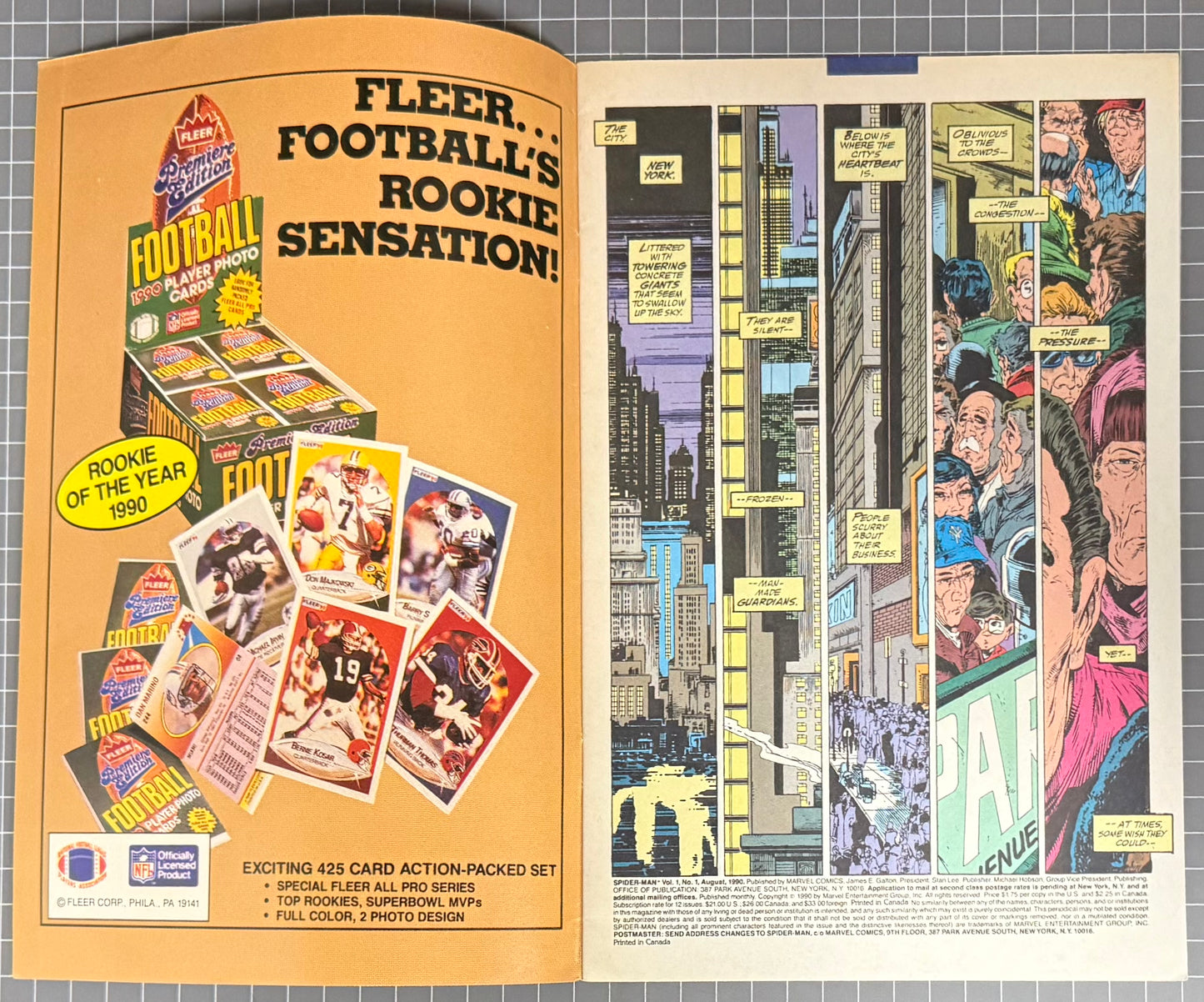 🔑 SPIDER-MAN #1 [MARVEL COMICS] DIRECT ***TODD MCFARLANE*** 1990 NM-