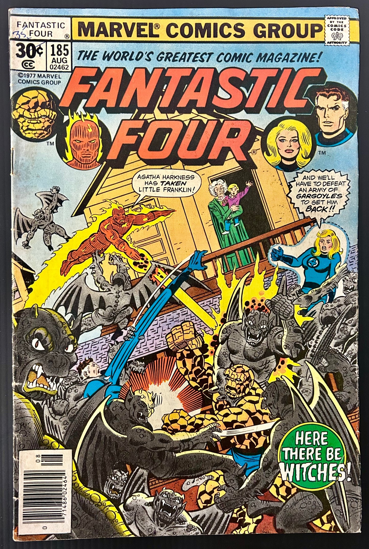 🔑 FANTASTIC FOUR #185 [MARVEL COMICS] *NICHOLAS SCRATCH DEBUT* 1977 VG/FN