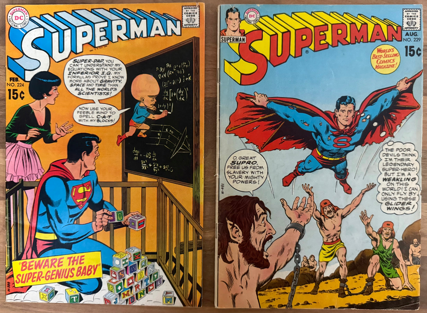 SUPERMAN #179-#255 [DC] NON SEQUENTIAL LOT 20 COMICS SILVER/BRONZE AGE BUNDLE